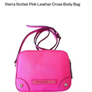 Juicy Couture sierra Sorbet pink crossbody bag like new